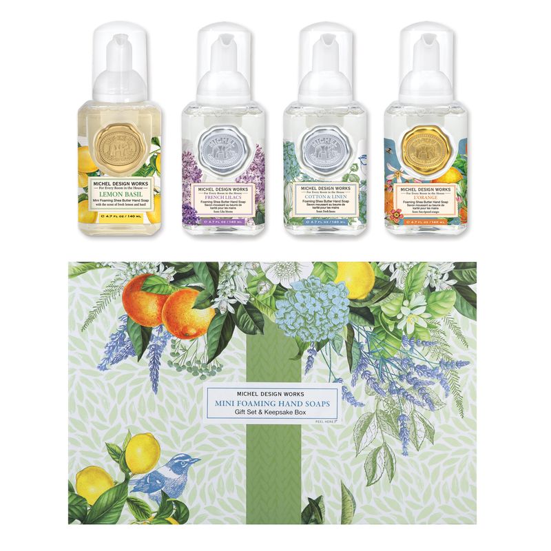 4 STK Botanicals Mini Foamer 4-pc Gift Set in Keepsake Box